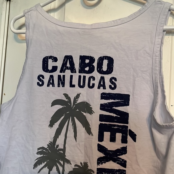 Euro cotton size Medium Cabo San Lucas Mexico sleeveless t-shirt. Gently worn - Picture 3 of 4